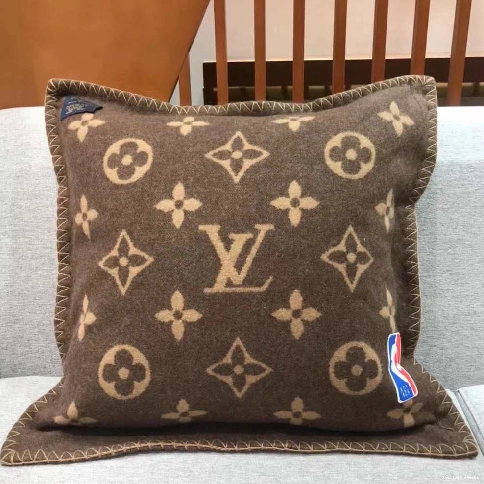 WOOL THROW LV CUSTOM PILLOW LETTERS 0817